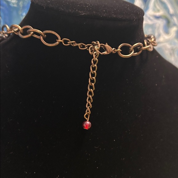 Fashion Bug Multi-Strand Necklace with Brown and Gold Beads - Picture 4 of 4